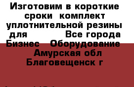 Изготовим в короткие сроки  комплект уплотнительной резины для XRB 6,  - Все города Бизнес » Оборудование   . Амурская обл.,Благовещенск г.